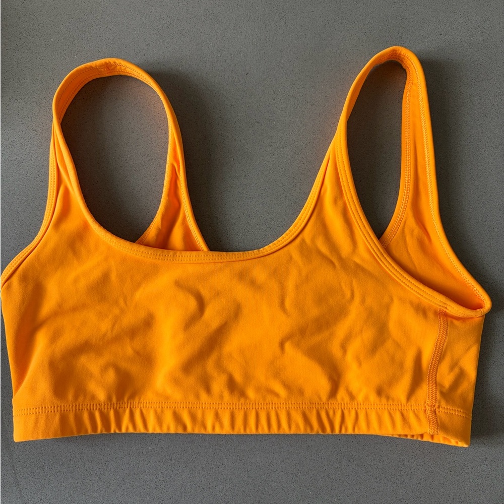 Aritzia Vibrant Orange Sports Bra